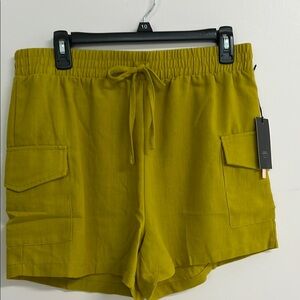 Iris Green Cargo Shorts Relaxed Fit